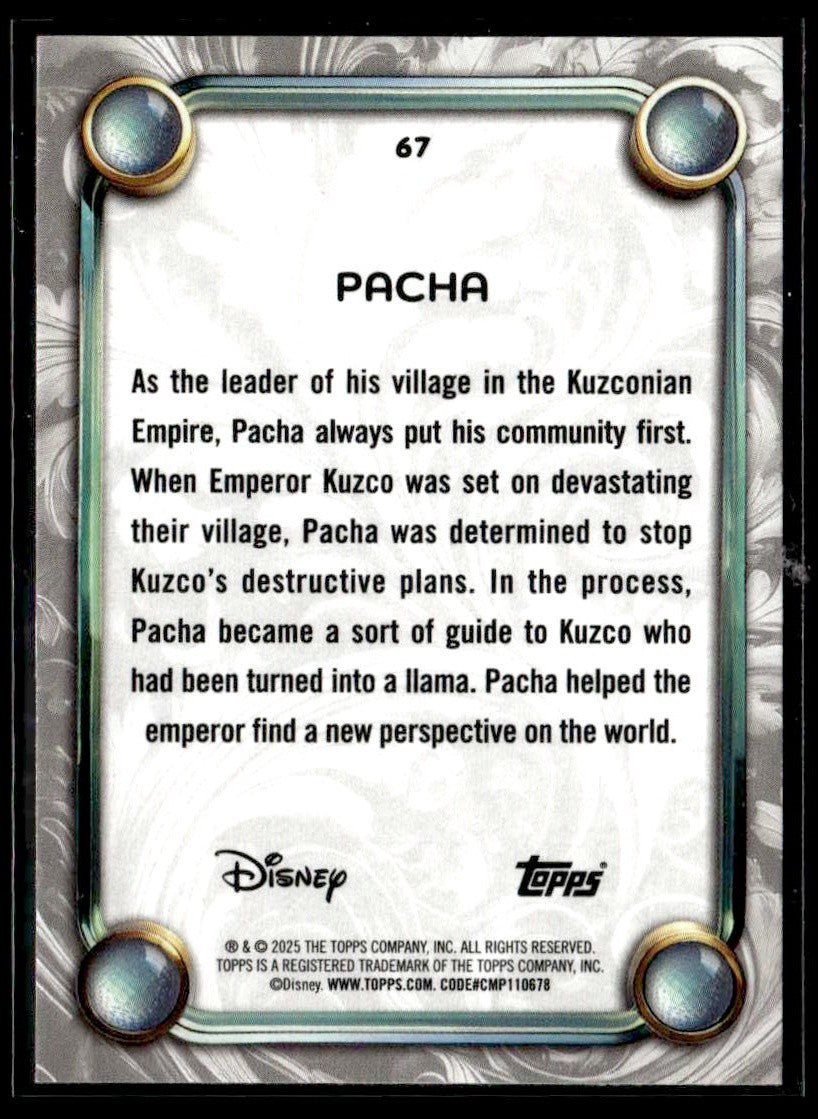 2025 Topps Disney Wonder #67 Pacha