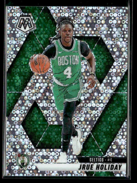 2024-25 Panini Mosaic #196 Jrue Holiday Fast Break Silver Mosaic