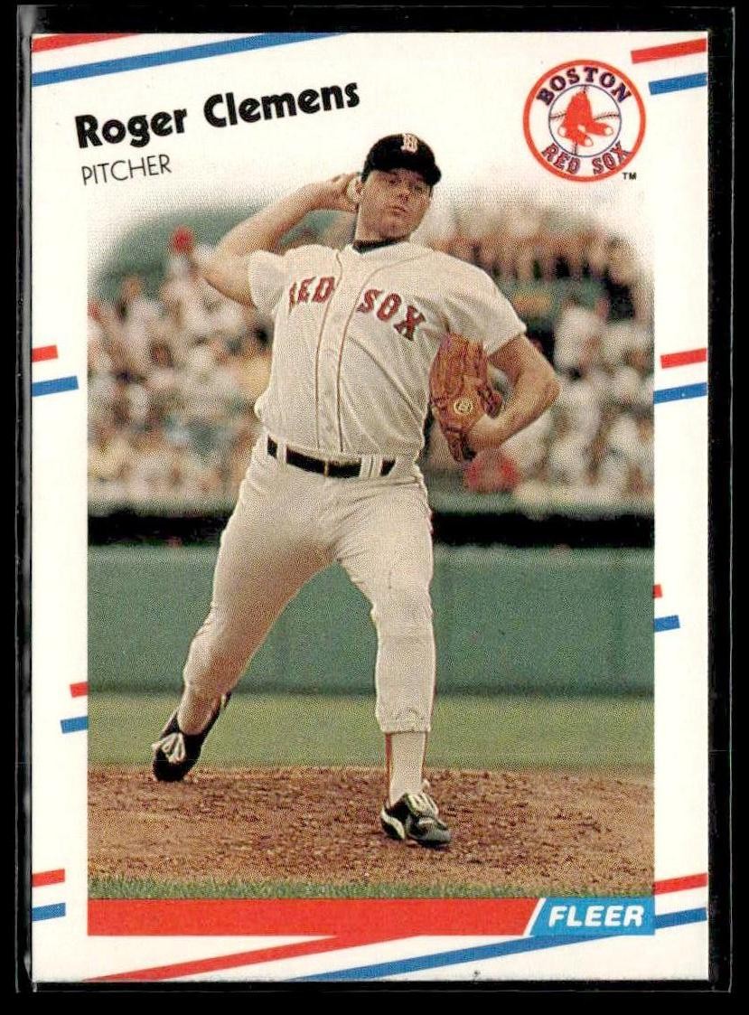 1988 Fleer #349 Roger Clemens
