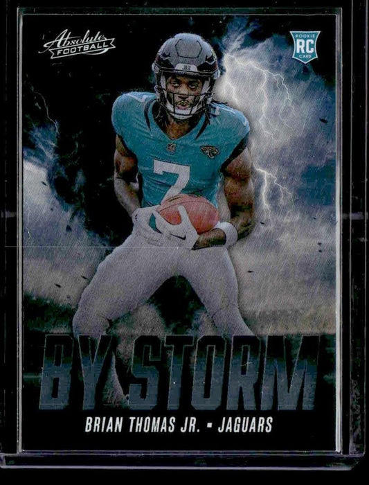 2024 Panini Absolute #BS-BTJ Brian Thomas Jr. By Storm