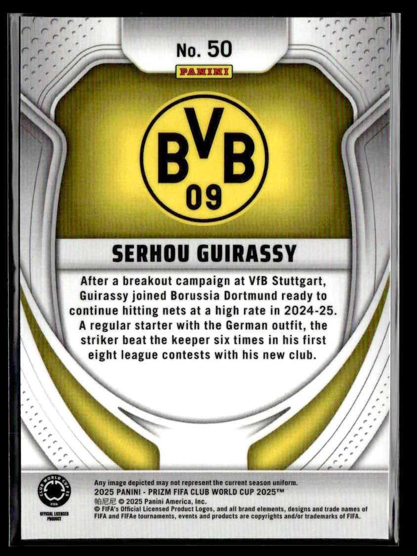 2025 Panini Prizm FIFA Club World Cup #50 Serhou Guirassy