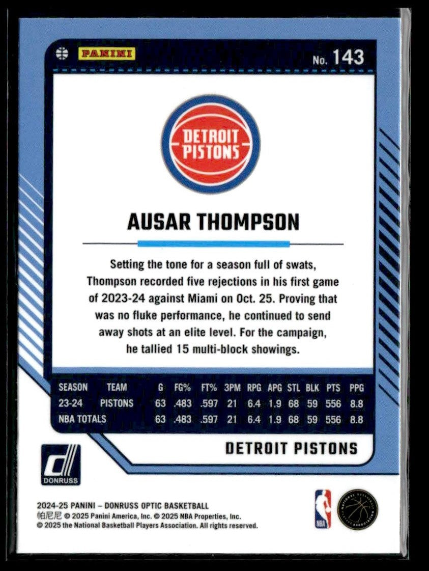 2024-25 Donruss Optic #143 Ausar Thompson