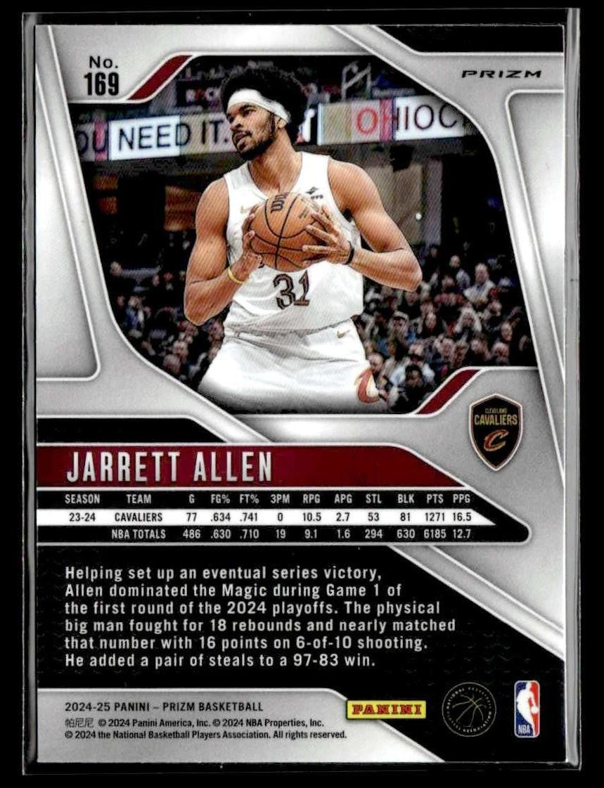 2024-25 Panini Prizm #169 Jarrett Allen Prizms Green