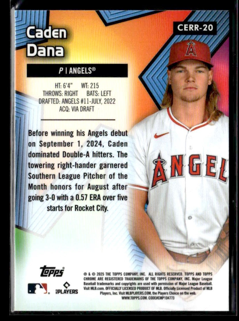 2025 Topps Chrome #CERR-20 Caden Dana Chrome All-Etch Rookie Rush