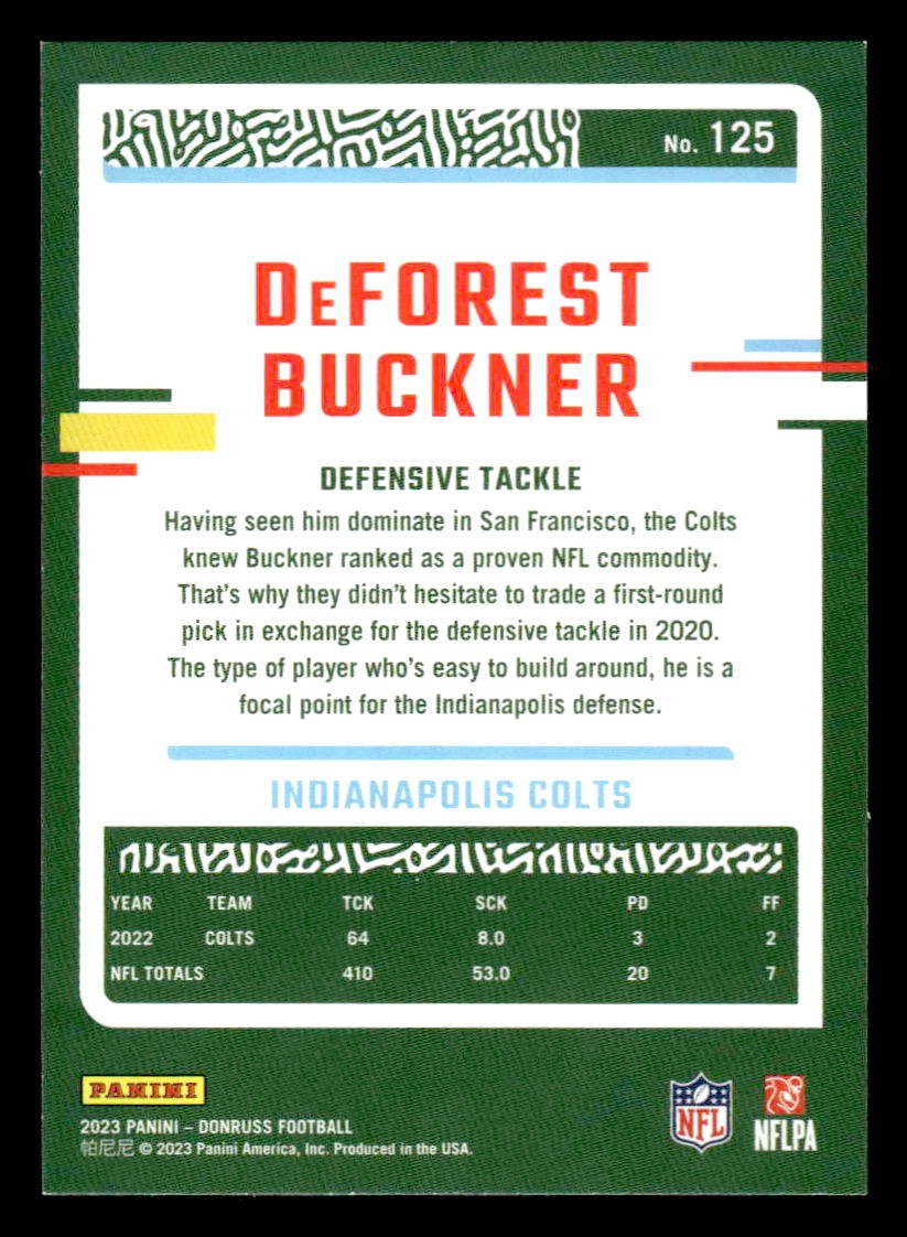 2023 Donruss #125 DeForest Buckner