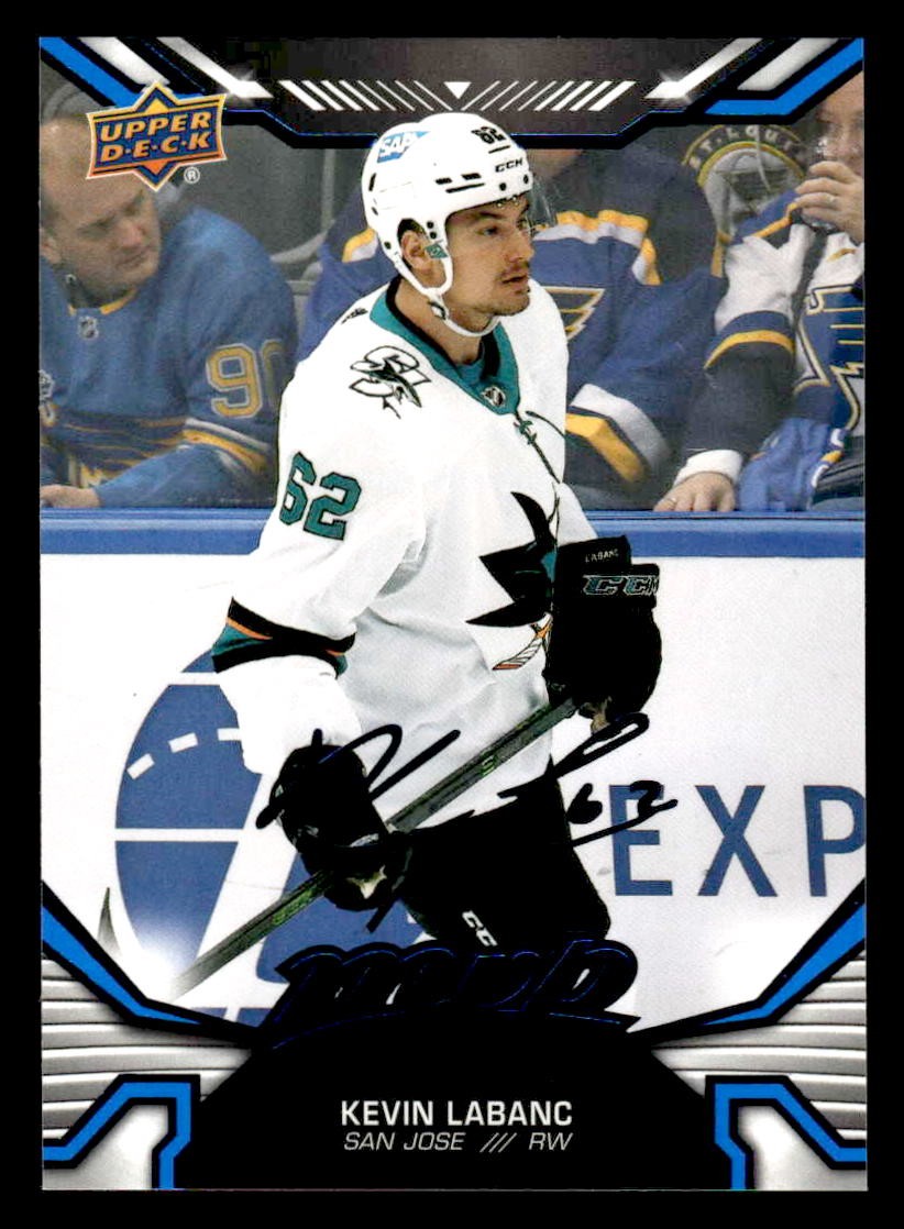 2022-23 Upper Deck MVP #170 Kevin Labanc Blue Script