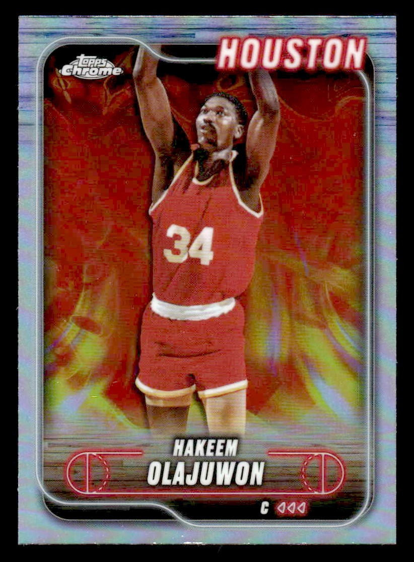 2024-25 Topps Chrome #115 Hakeem Olajuwon Refractor