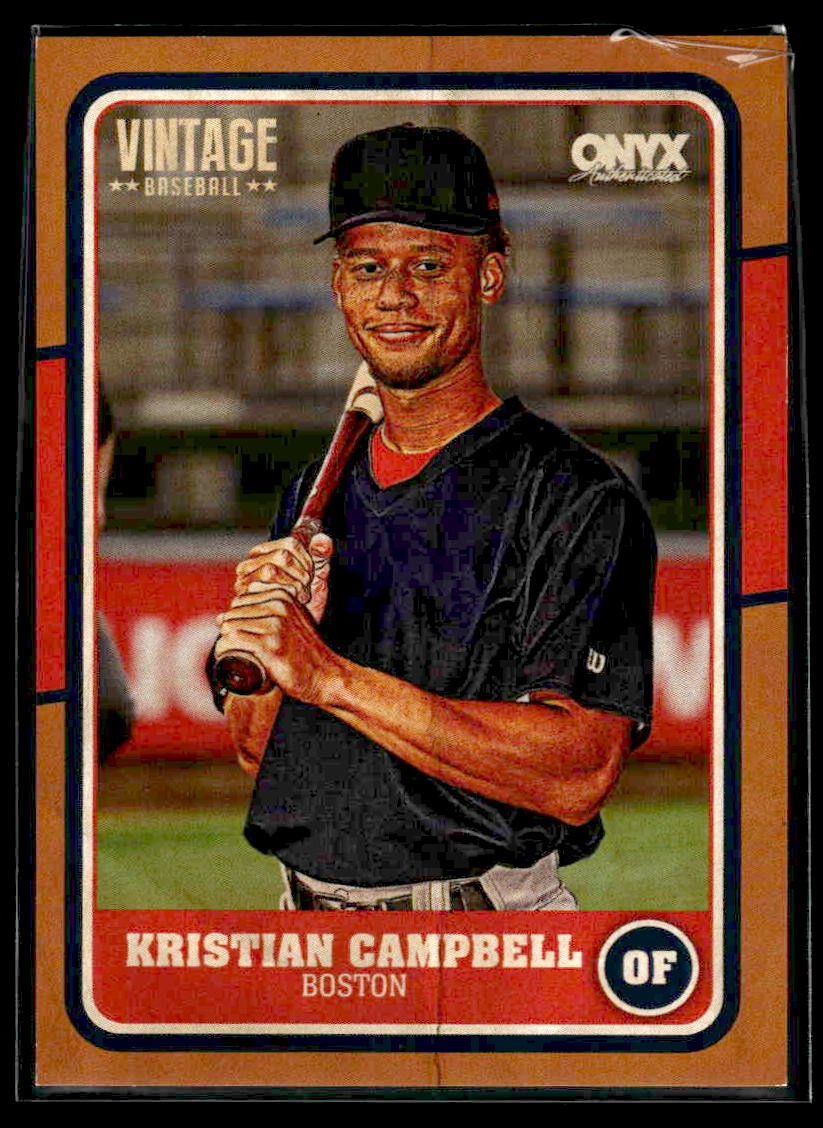 2025 Onyx Vintage #OVKRCA Kristian Campbell Orange Bordered #/50