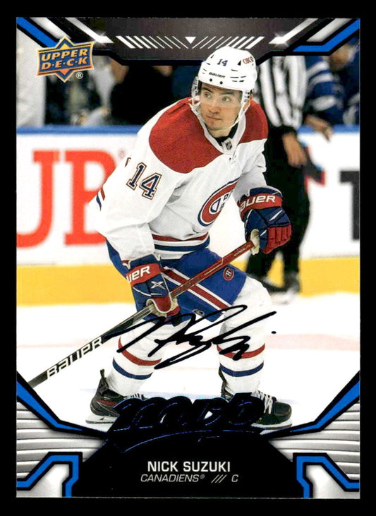2022-23 Upper Deck MVP #58 Nick Suzuki Blue Script