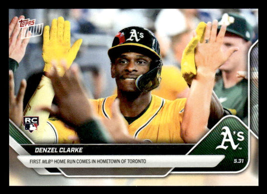 2025 Topps Now #240 Denzel Clarke 1st MLB HR in Hometown Toronto