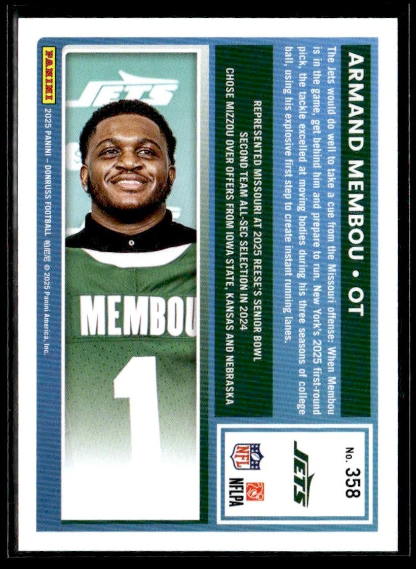 2025 Donruss #358 Armand Membou Rated Rookies