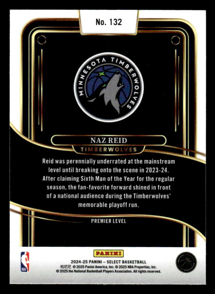 2024-25 Panini Select #132 Naz Reid