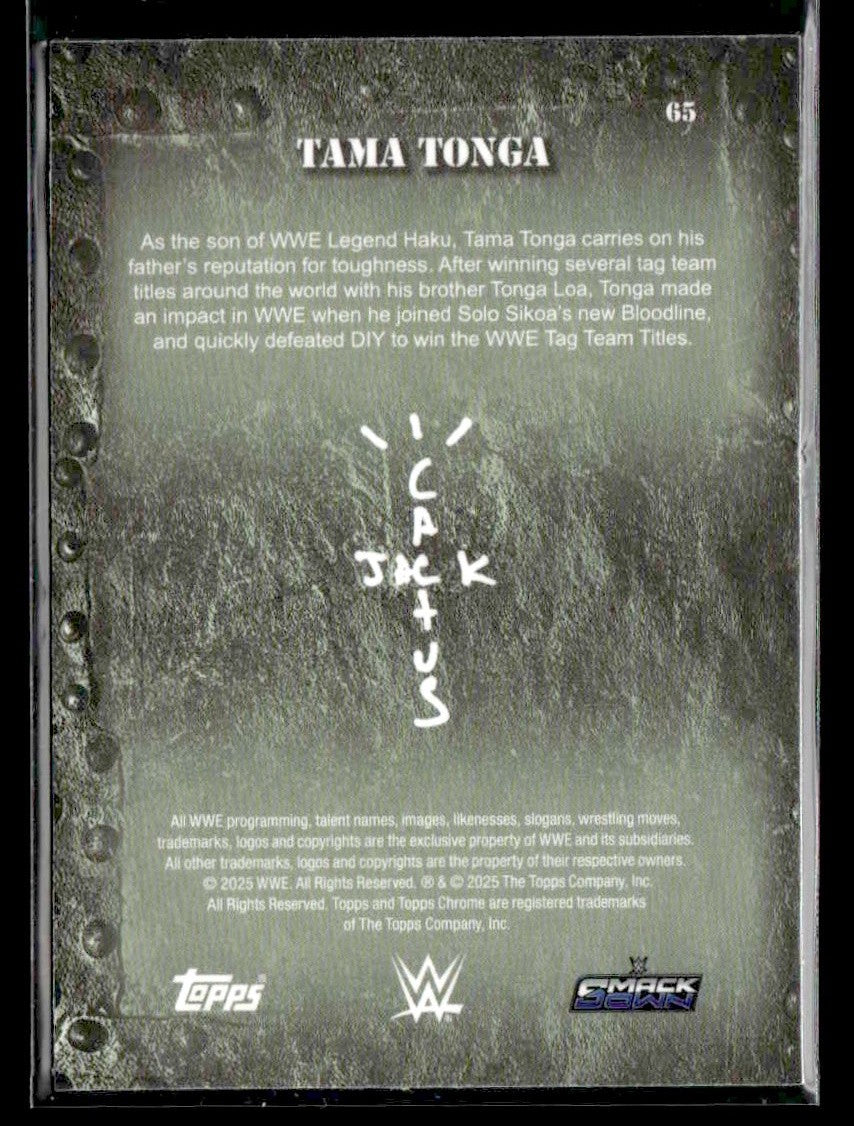 2025 Topps Chrome WWE x Cactus Jack #65 Tama Tonga
