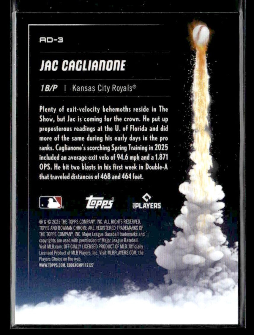 2025 Bowman Chrome #AD-3 Jac Caglianone Adios!