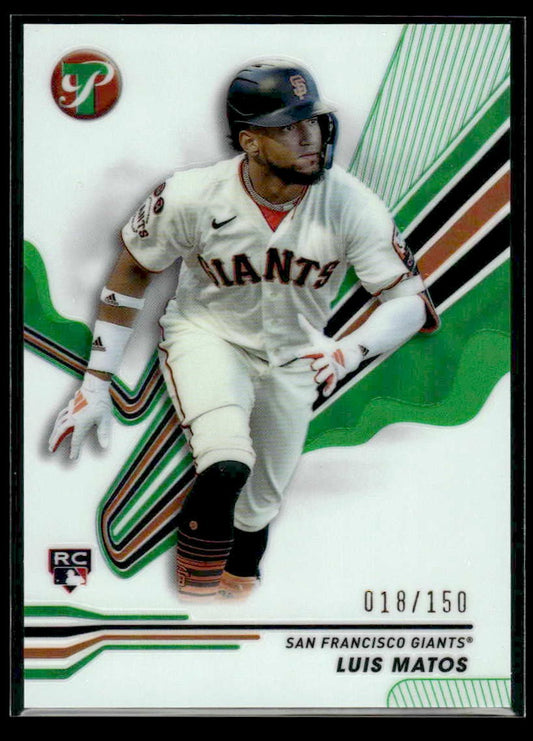 2024 Topps Pristine #198 Luis Matos Green Refractors #/150