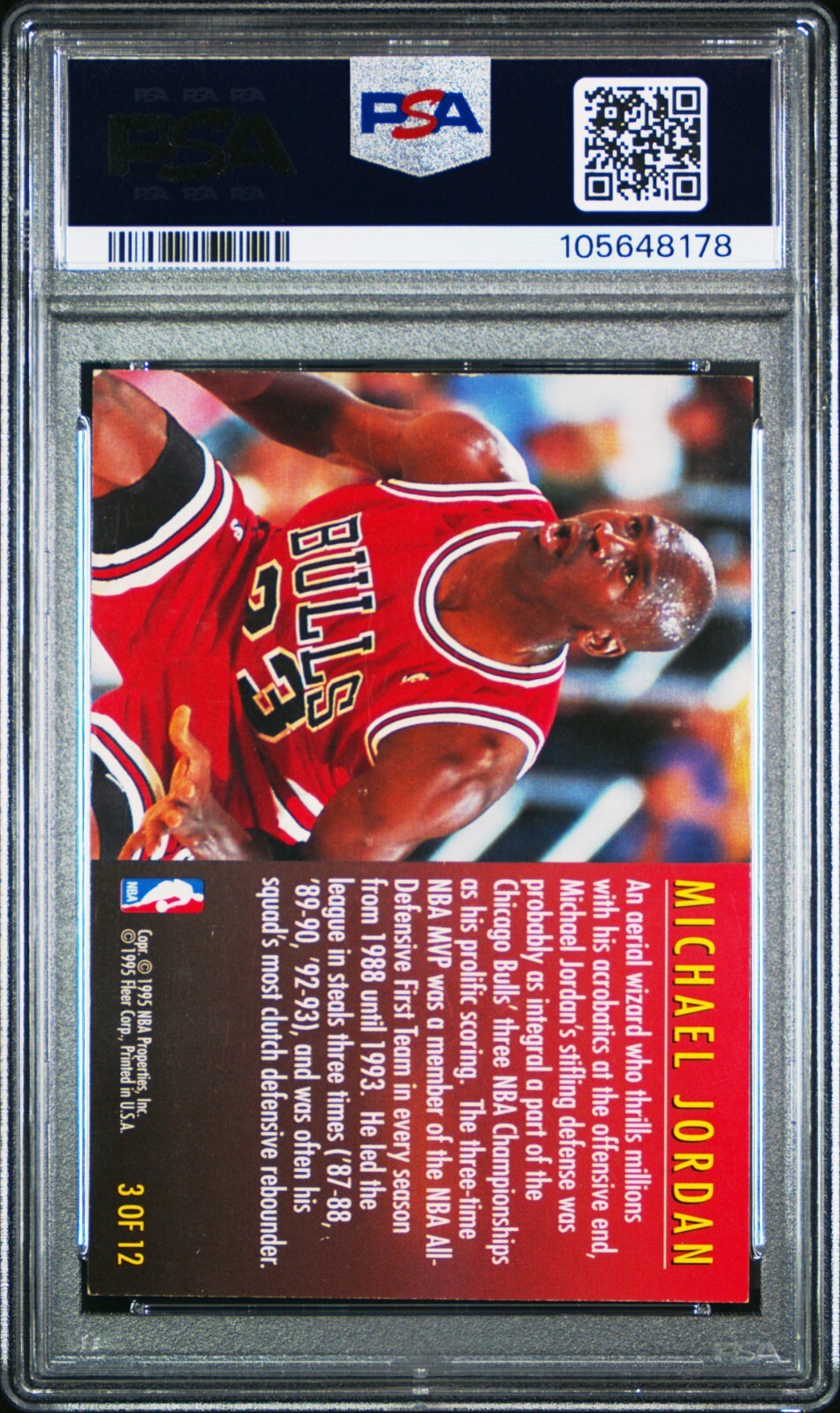 1995-96 Fleer - Total D Michael Jordan #3