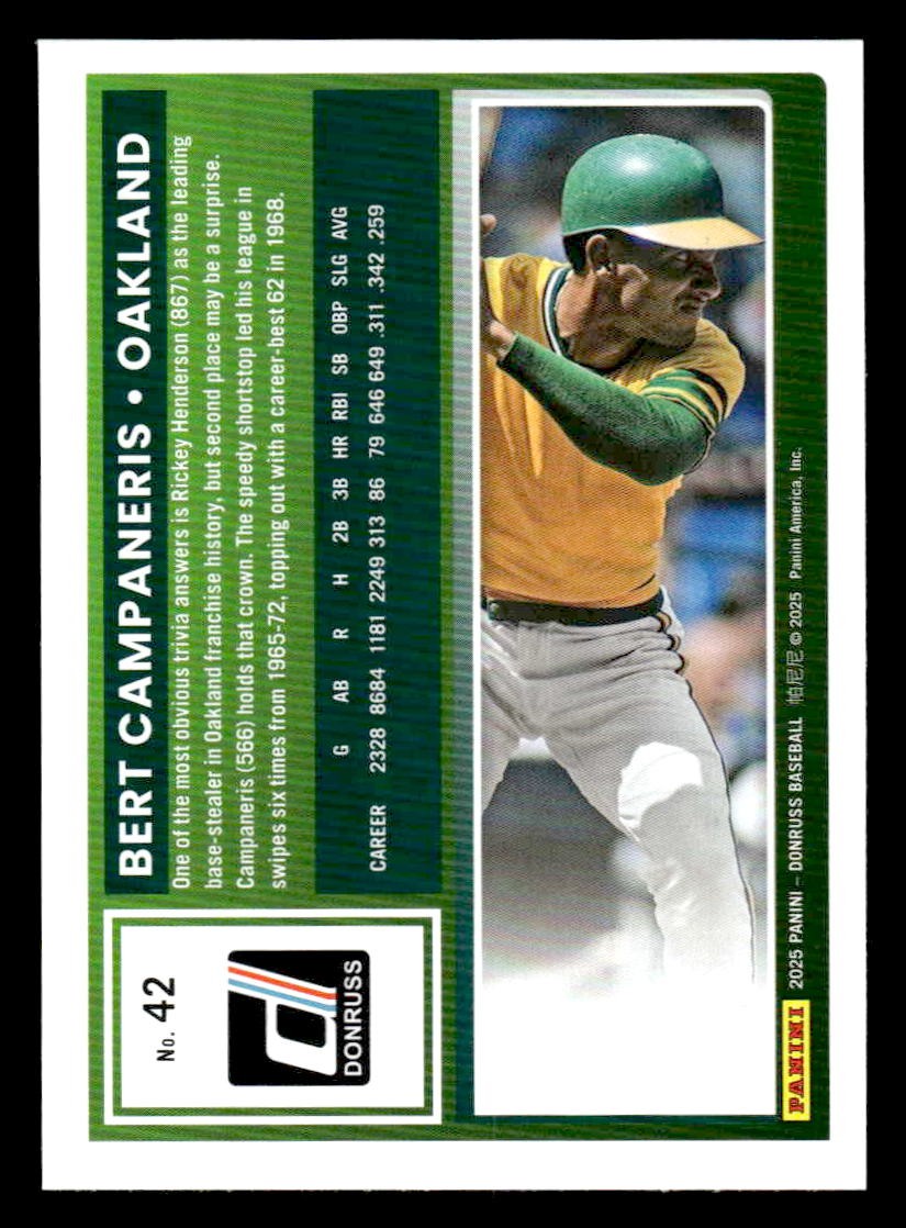 2025 Donruss #42 Bert Campaneris