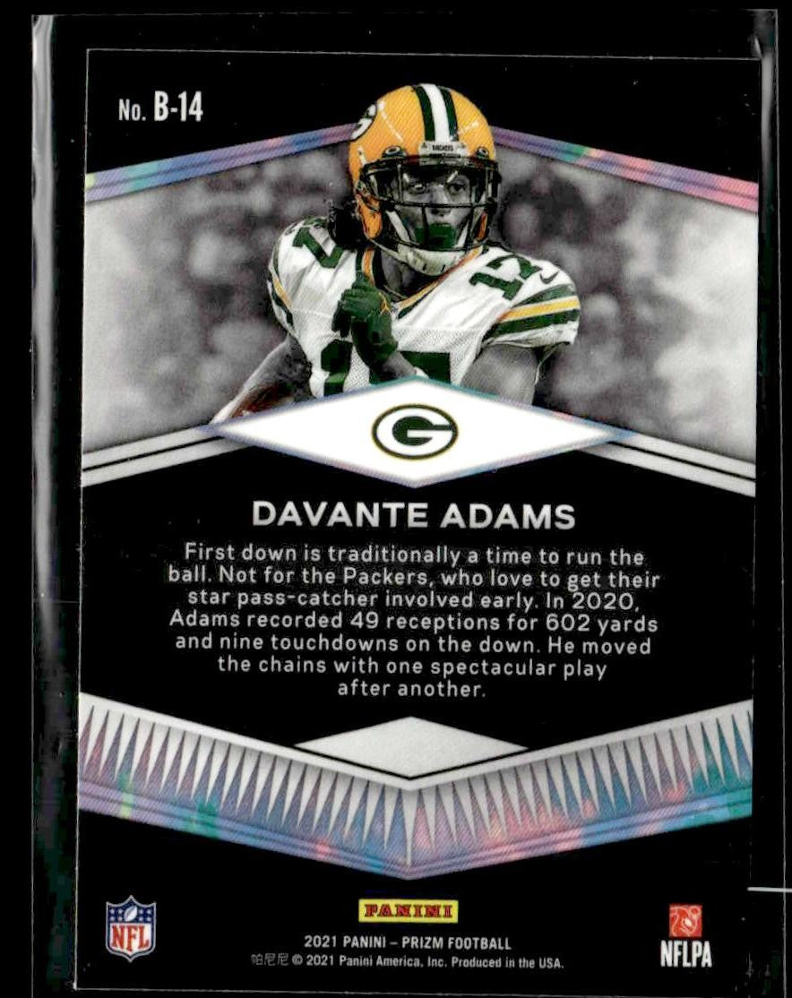 2021 Panini Prizm #B-14 Davante Adams Brilliance