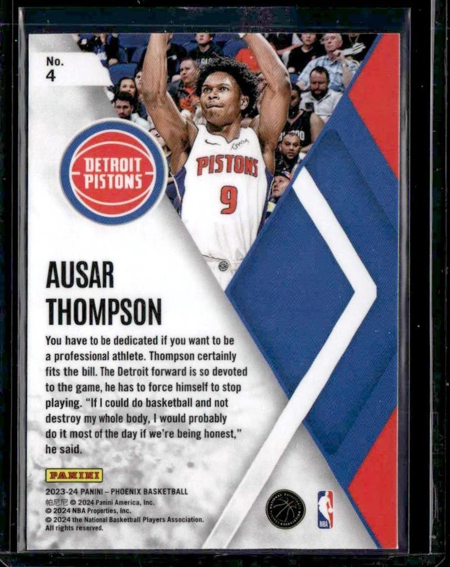 2023-24 Panini Phoenix #4 Ausar Thompson Instant Phenom