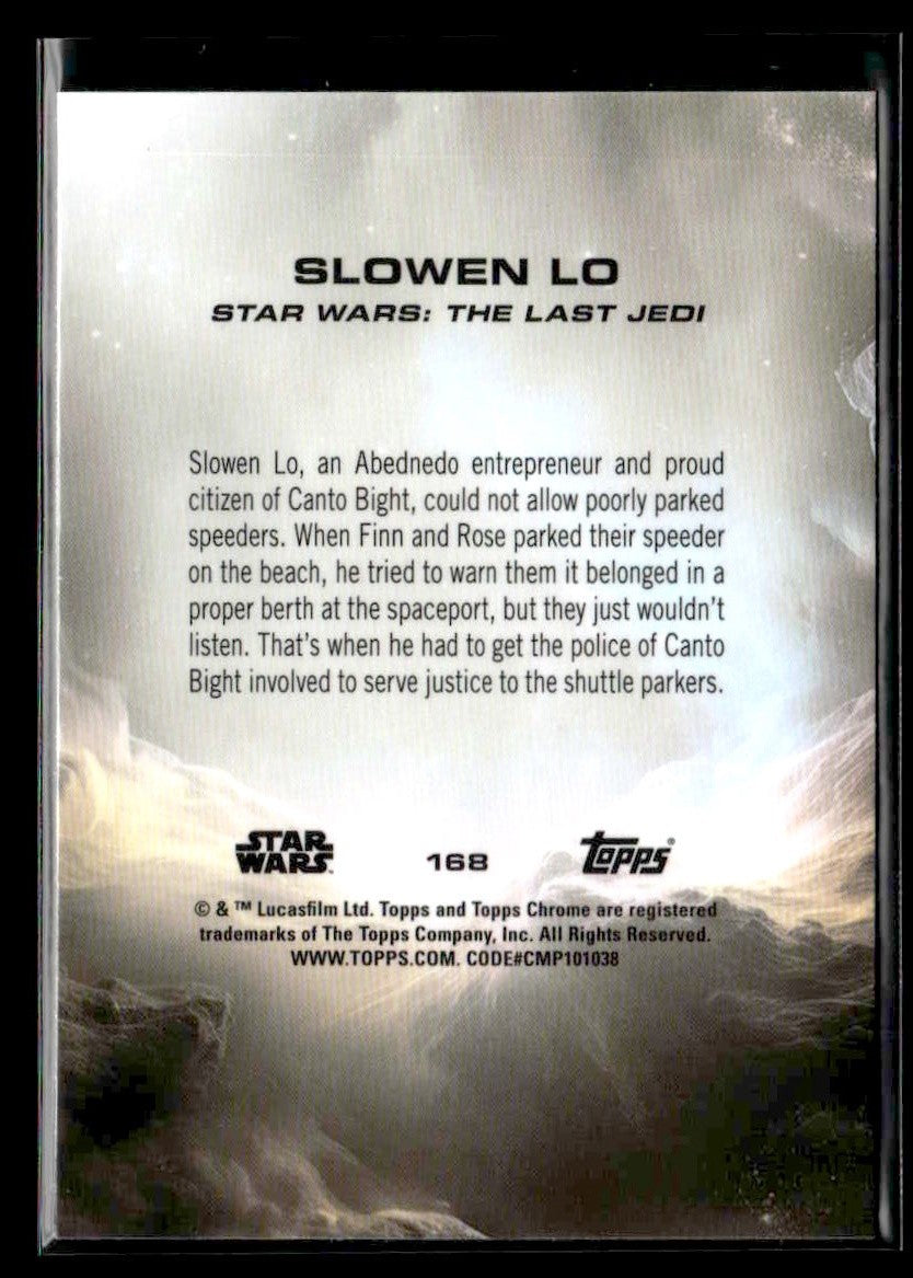 π Slowen Lo β 2025 Topps Chrome Star Wars #168 π