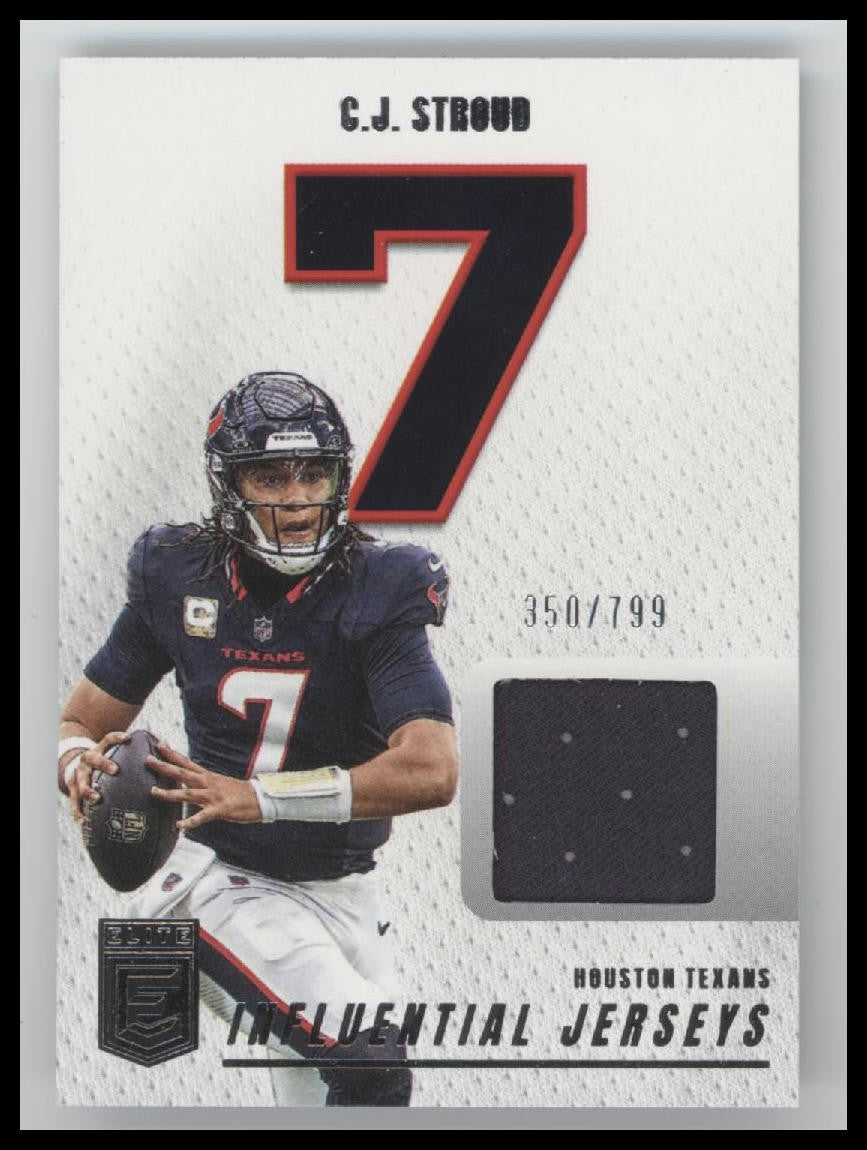 2025 Donruss Elite #IJ-CJS C.J. Stroud Influential Jerseys #/799
