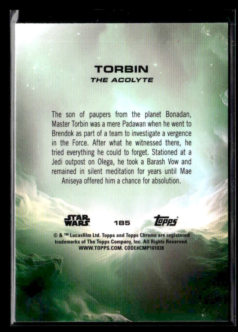2025 Topps Chrome Sapphire Edition Star Wars #185 Torbin Debut
