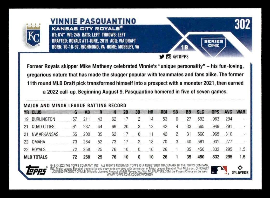 2023 Topps #302 Vinnie Pasquantino