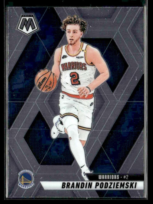 2024-25 Panini Mosaic #105 Brandin Podziemski