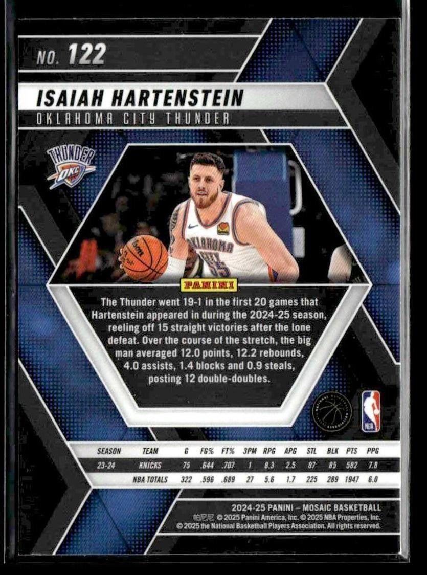 2024-25 Panini Mosaic #122 Isaiah Hartenstein