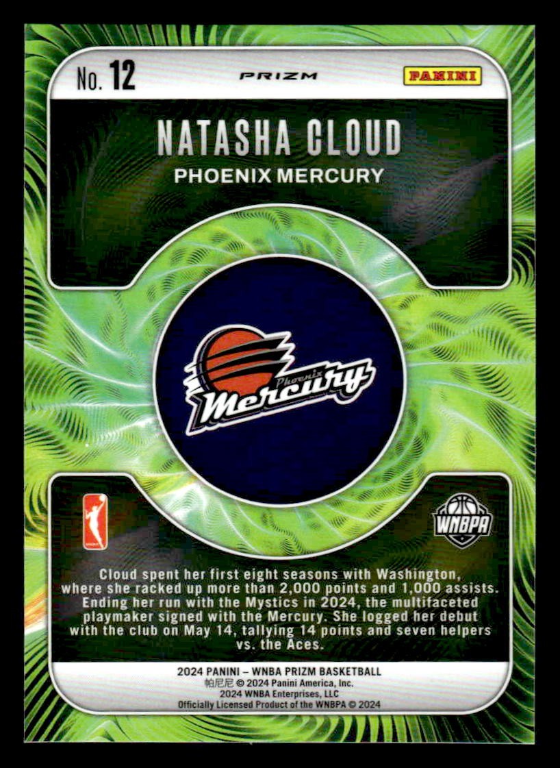2024 Panini Prizm WNBA #12 Natasha Cloud Fractal