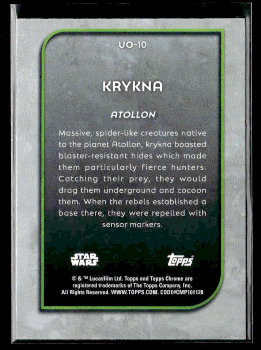 π Krykna β 2025 Topps Chrome Star Wars Outer World Oddities #UO-10 π