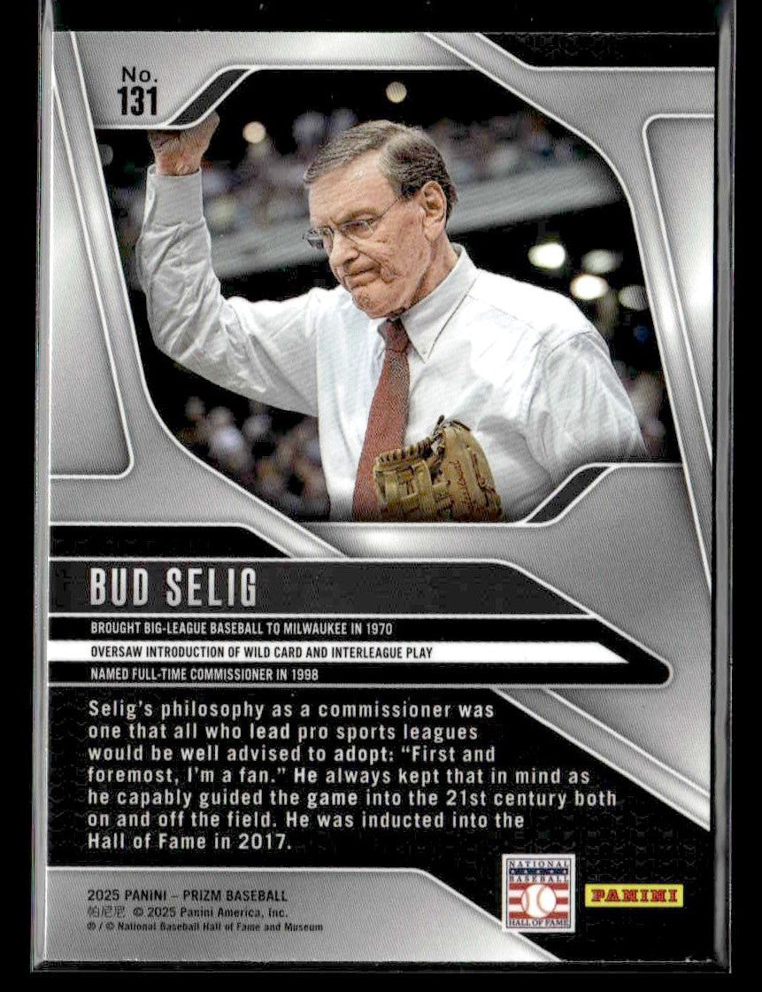 2025 Panini Prizm #131 Bud Selig