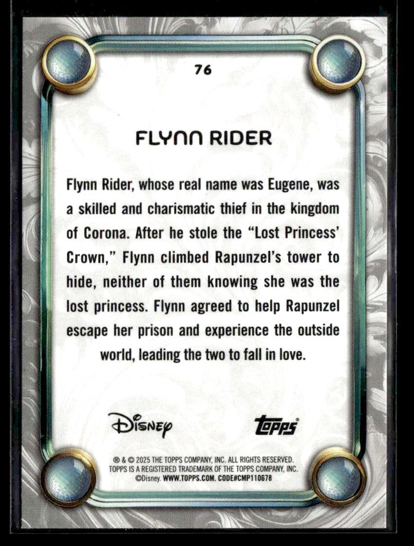 2025 Topps Disney Wonder #76 Flynn Rider