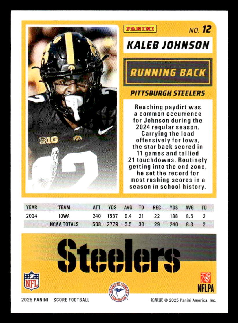 2025 Score-A-Treat #12 Kaleb Johnson