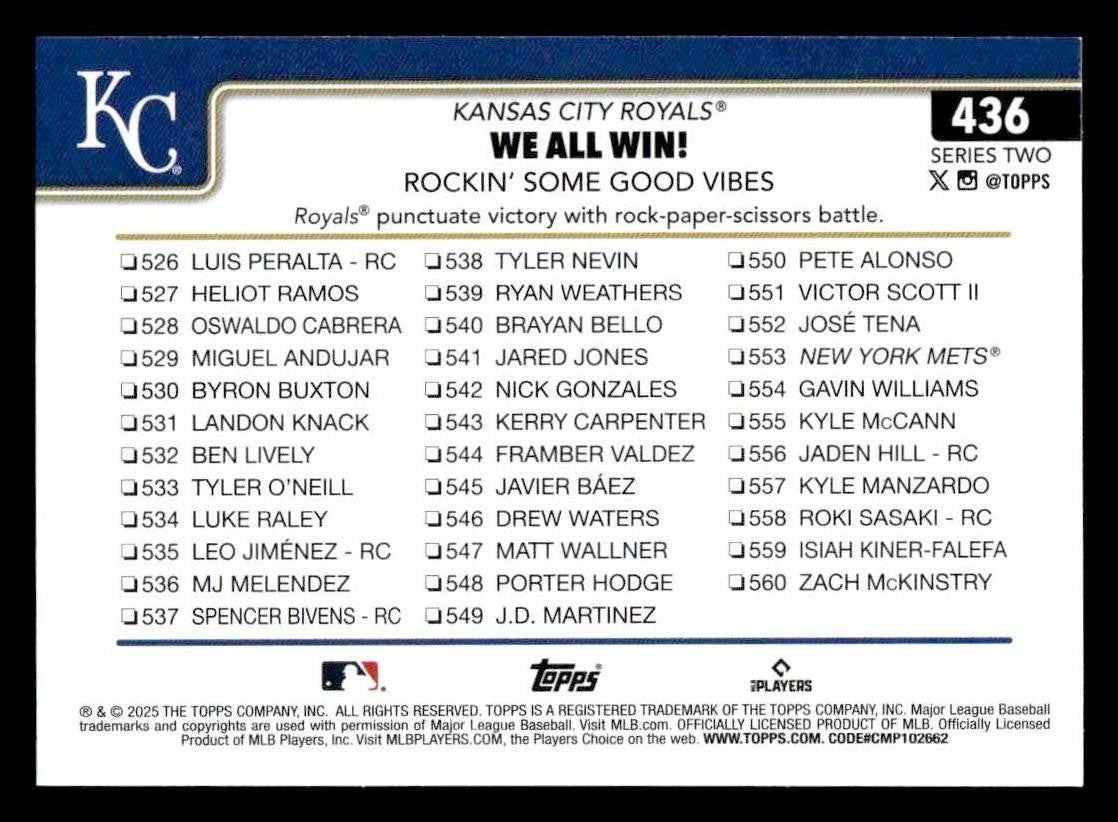 2025 Topps #436 We All Win!