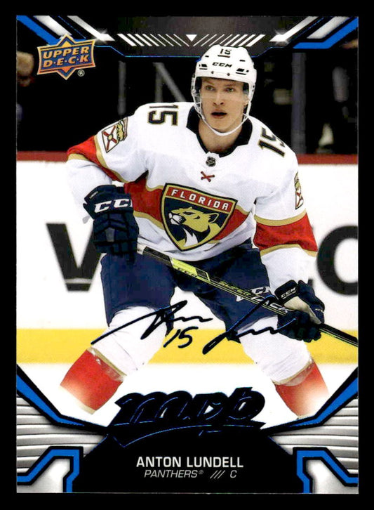 2022-23 Upper Deck MVP #99 Anton Lundell Blue Script