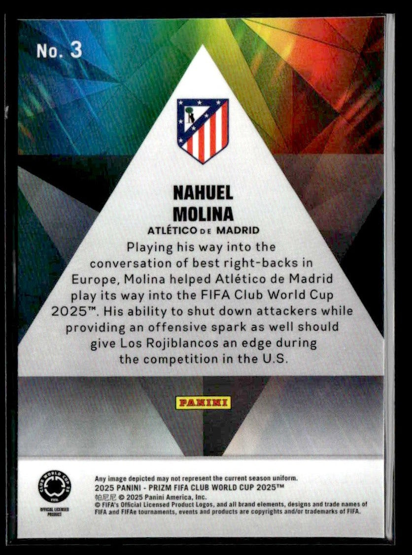 2025 Panini Prizm World Cup #3 Nahuel Molina Prizmatic