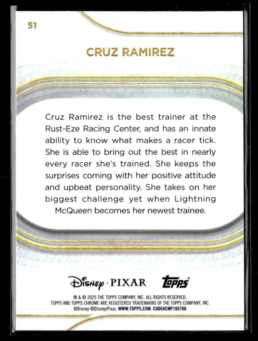 π Cruz Ramirez β 2025 Topps Chrome Disney #51 π