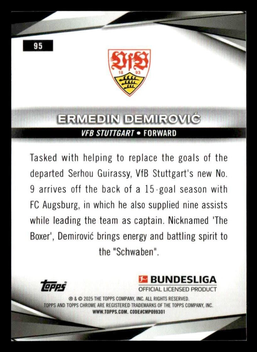 2025 Topps Chrome Bundesliga #95 Ermedin Demirovic
