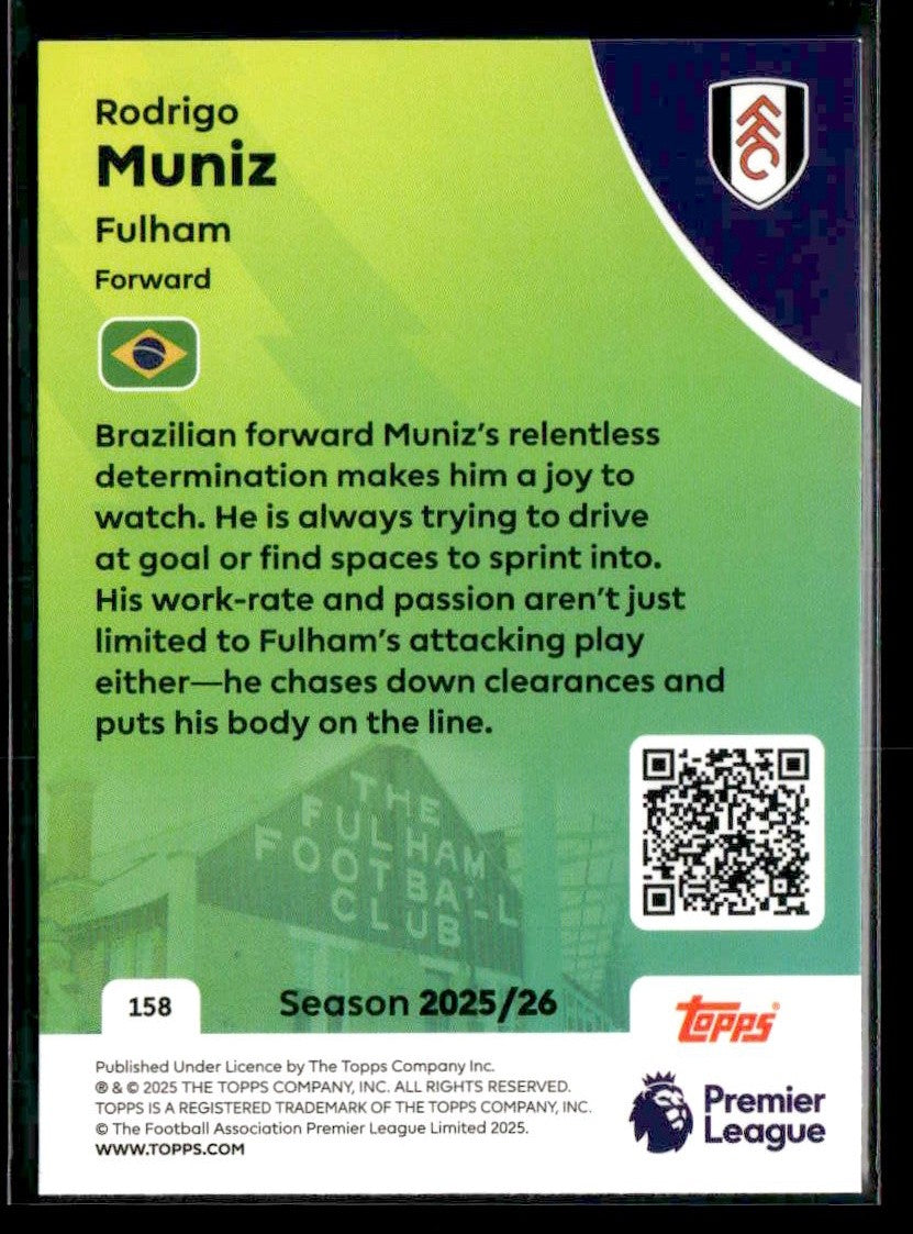 2025-26 Topps Premier League #158 Rodrigo Muniz