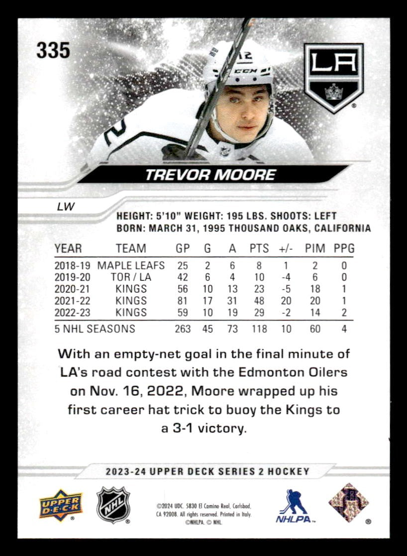 2023-24 Upper Deck #335 Trevor Moore
