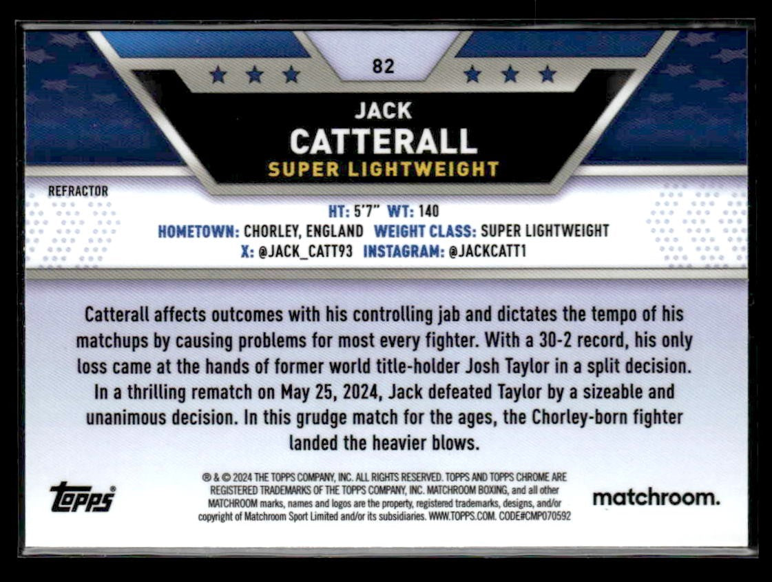 2024 Topps Chrome #82 Jack Catterall Refractor