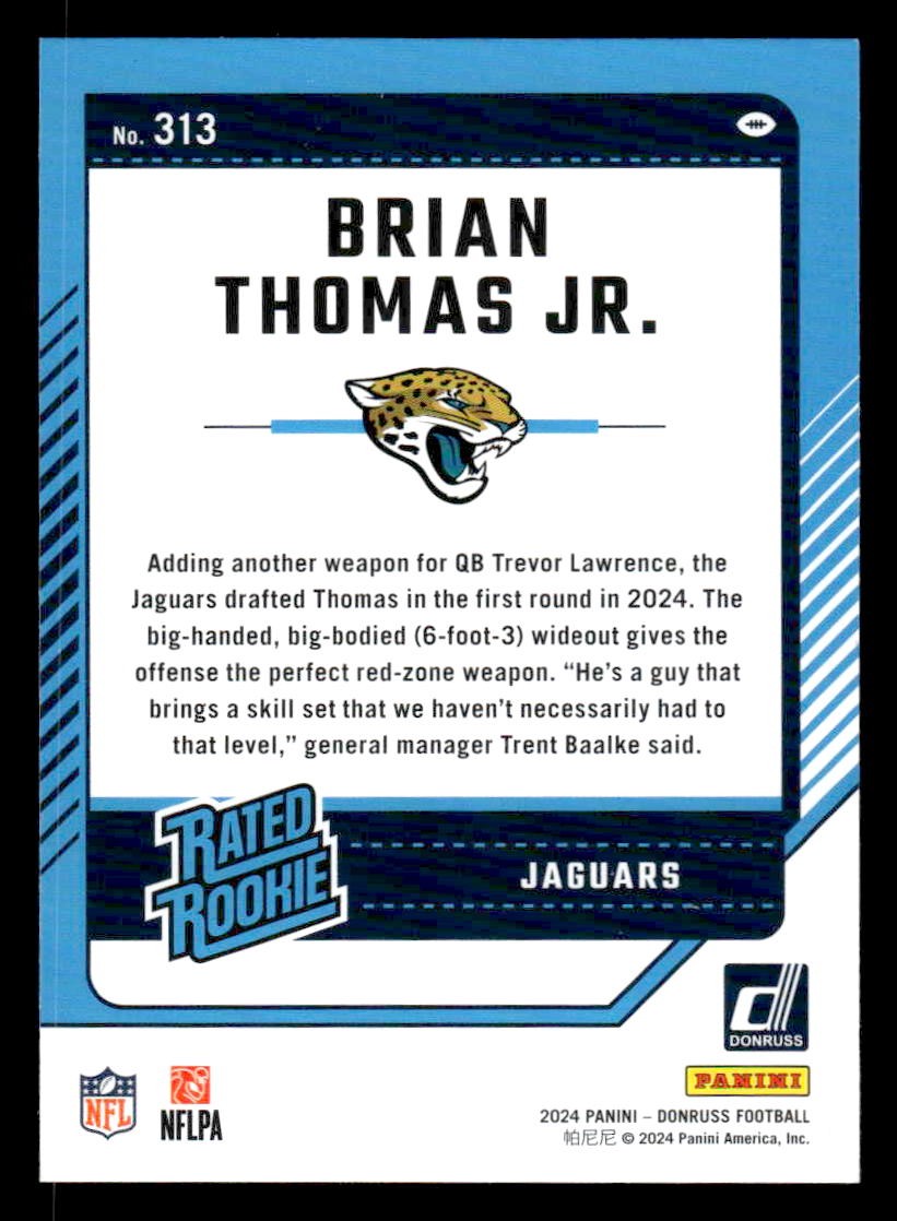 2024 Donruss #313 Brian Thomas Jr.