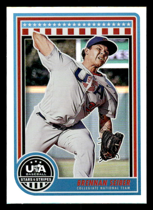 2025 Panini Stars and Stripes USA Baseball #9 Brennan Seiber