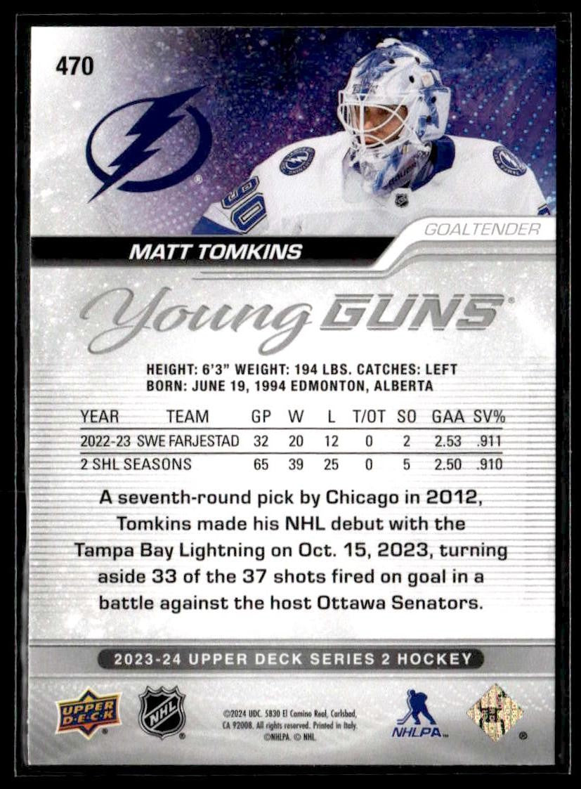 2023-24 Upper Deck #470 Matt Tomkins
