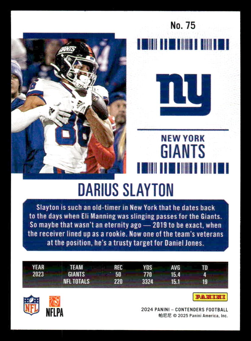 2024 Panini Contenders Football Mojo #75 Darius Slayton