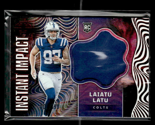 2024 Panini Illusions #II-LLU Laiatu Latu Instant Impact Red #/199