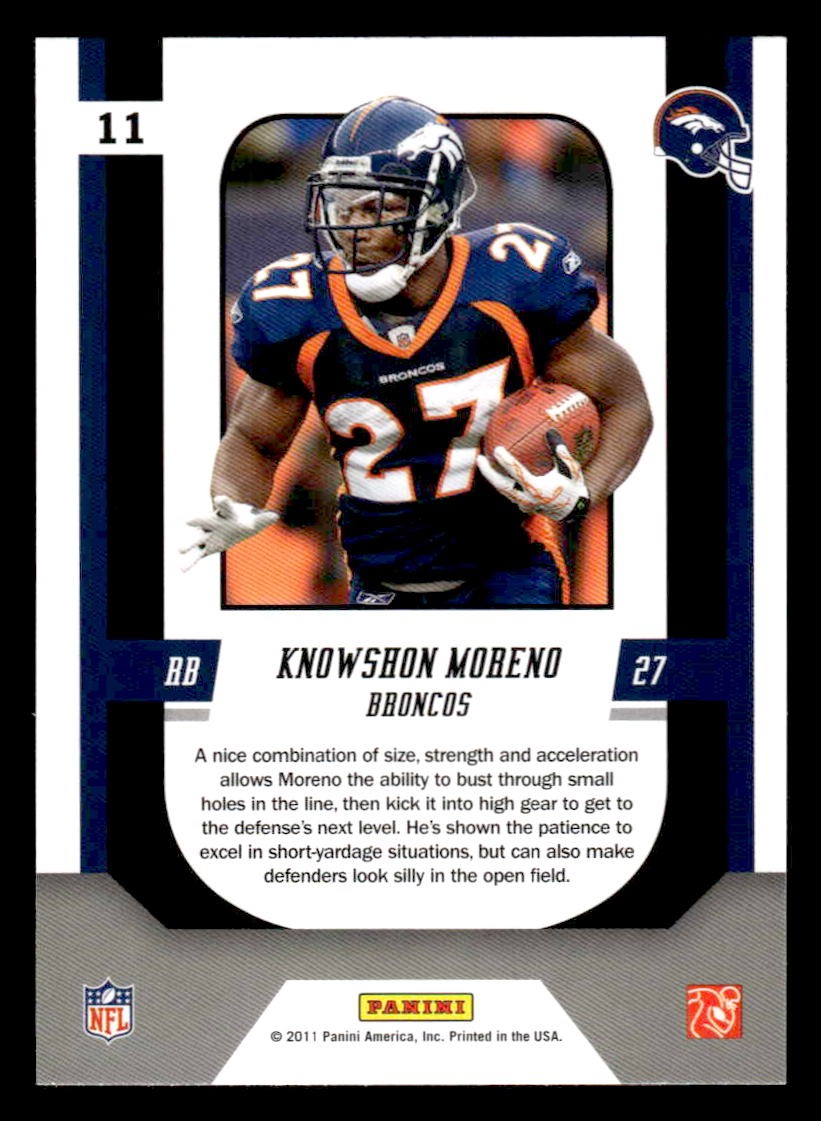 2011 Score #11 Knowshon Moreno Complete Players