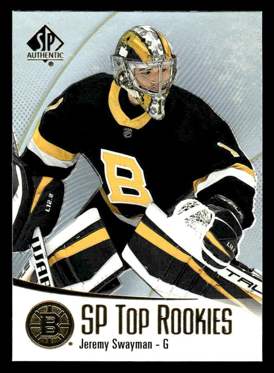 2021-22 SP Authentic #TR-44 Jeremy Swayman SP Top Rookies