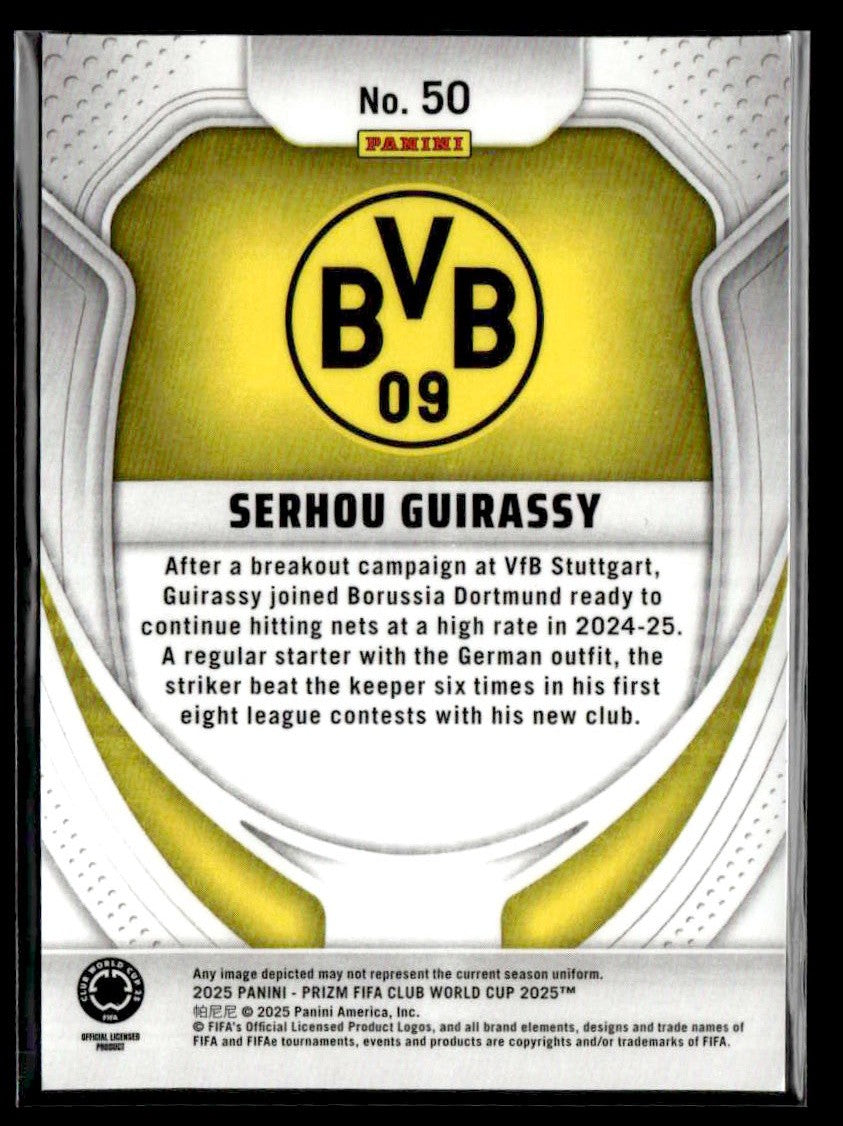 2025 Panini Prizm FIFA Club World Cup #50 Serhou Guirassy